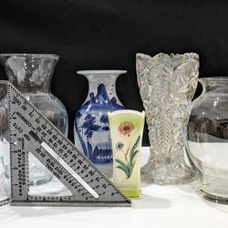 6 Miscellaneous Glass Vases