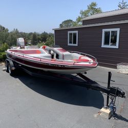 1987 Caliber 1 21’ open bow outboard