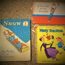 Vintage A Rocket In My Pocket, Mary Poppins, And Snow Children's Book Combo!