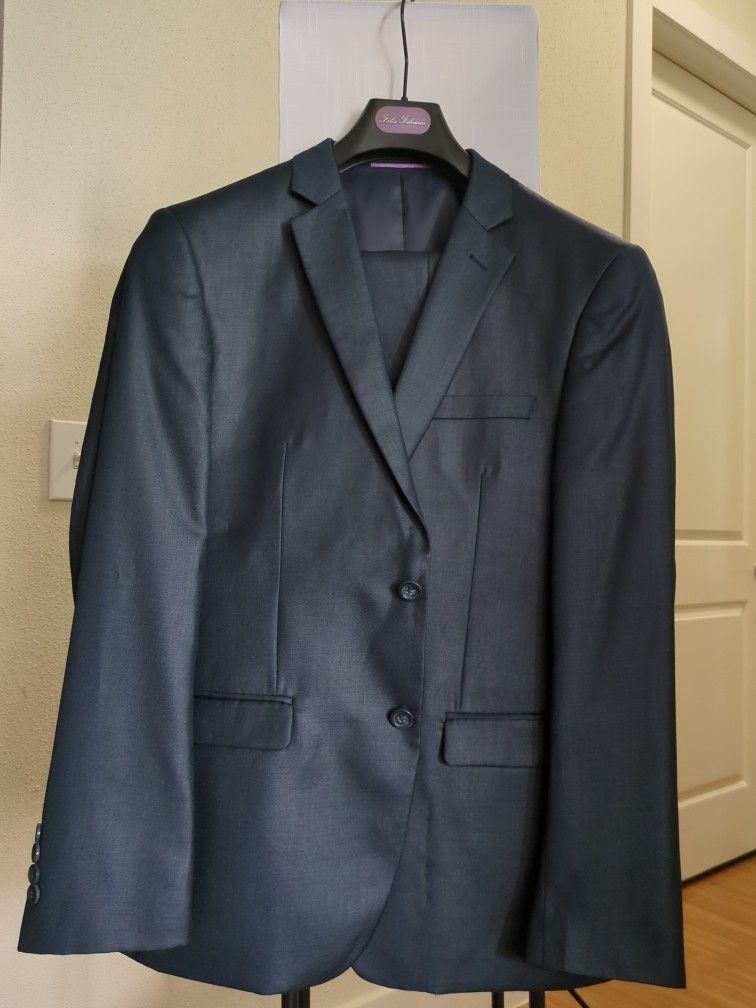 3pc Dark Blue Fabio Fabrinni Suit