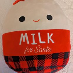 Squishmallows Large Milk For Santa Plush Toy 16"