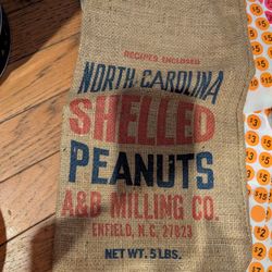Vintage A&B Milling Co Burlap Bag 