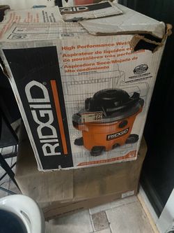 Ridgid shop vac 5.0 hp