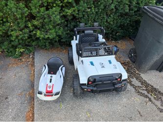 Jeep electric toy for toddlers and Rollplay Nighthawk