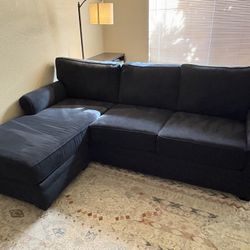 Small Blue Couch With Chaise