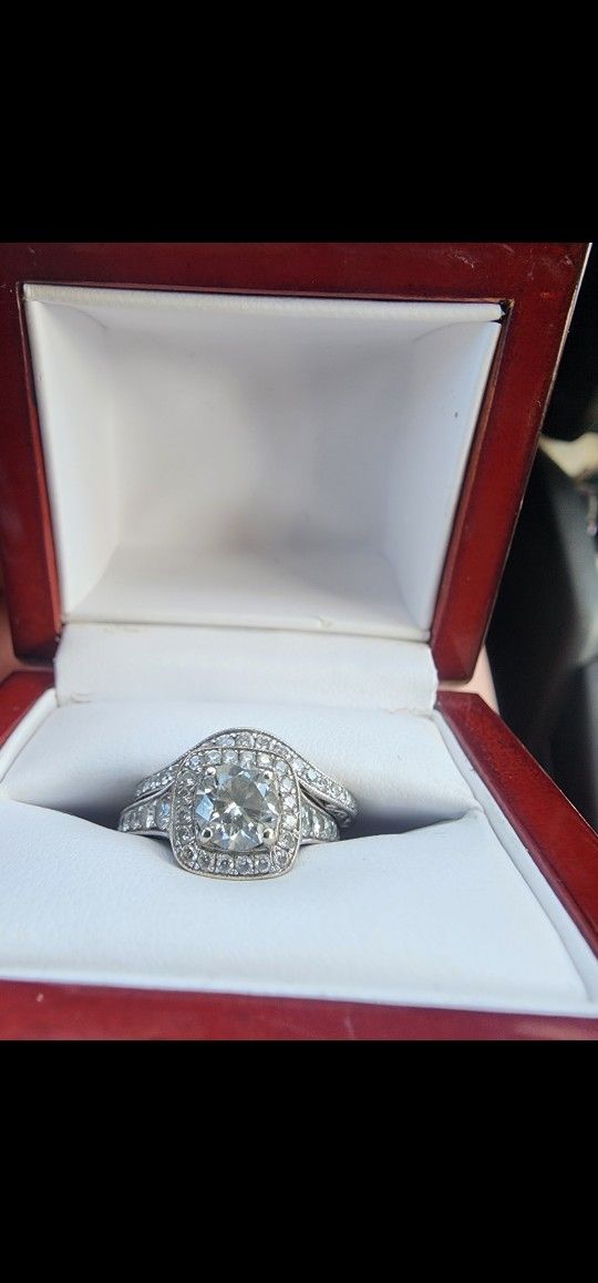 Wedding And Engagement Rings/ Sold As Set