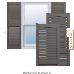 New shutters multiple colors sizes