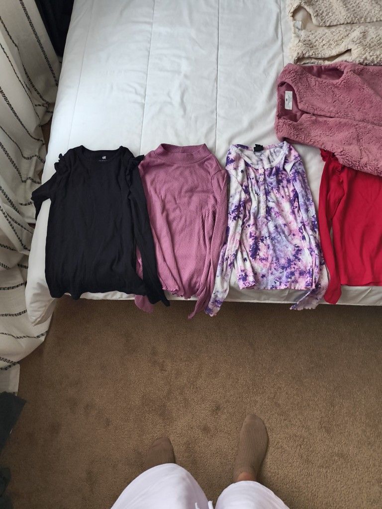 Vest, Shirts Long Sleeve, Short Sleeve Size 10 Girls