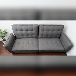 Wayfair Blue Sofa Bed, 2-Seat Sleeper with USB - Like New - Arlington, VA