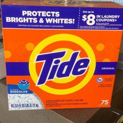 New Tide Powder Laundry Detergent Original 75 Uses