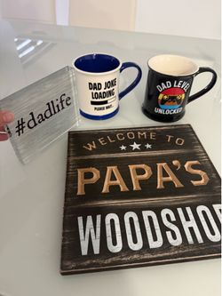 New Home decor for Dad ( 4 pcs )