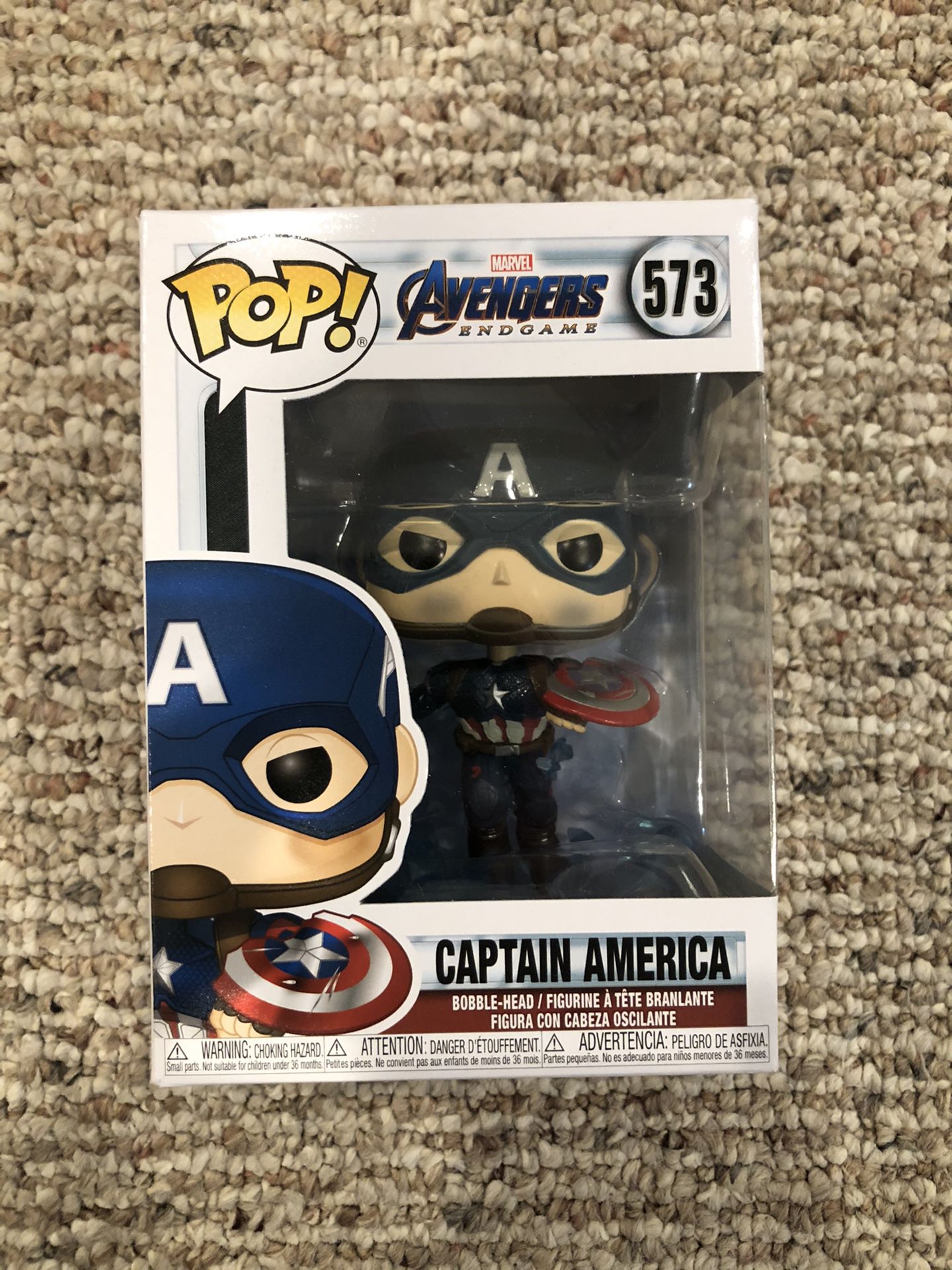 Funko Pop Vinyl - Avengers: End Game - Captain America (Broken Shield) 🛡