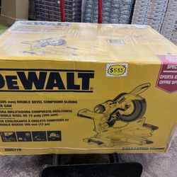 DEWALT 15 Amp Corded 12 in. Double Bevel Sliding Compound Miter Saw, Blade Wrench and Material Clamp