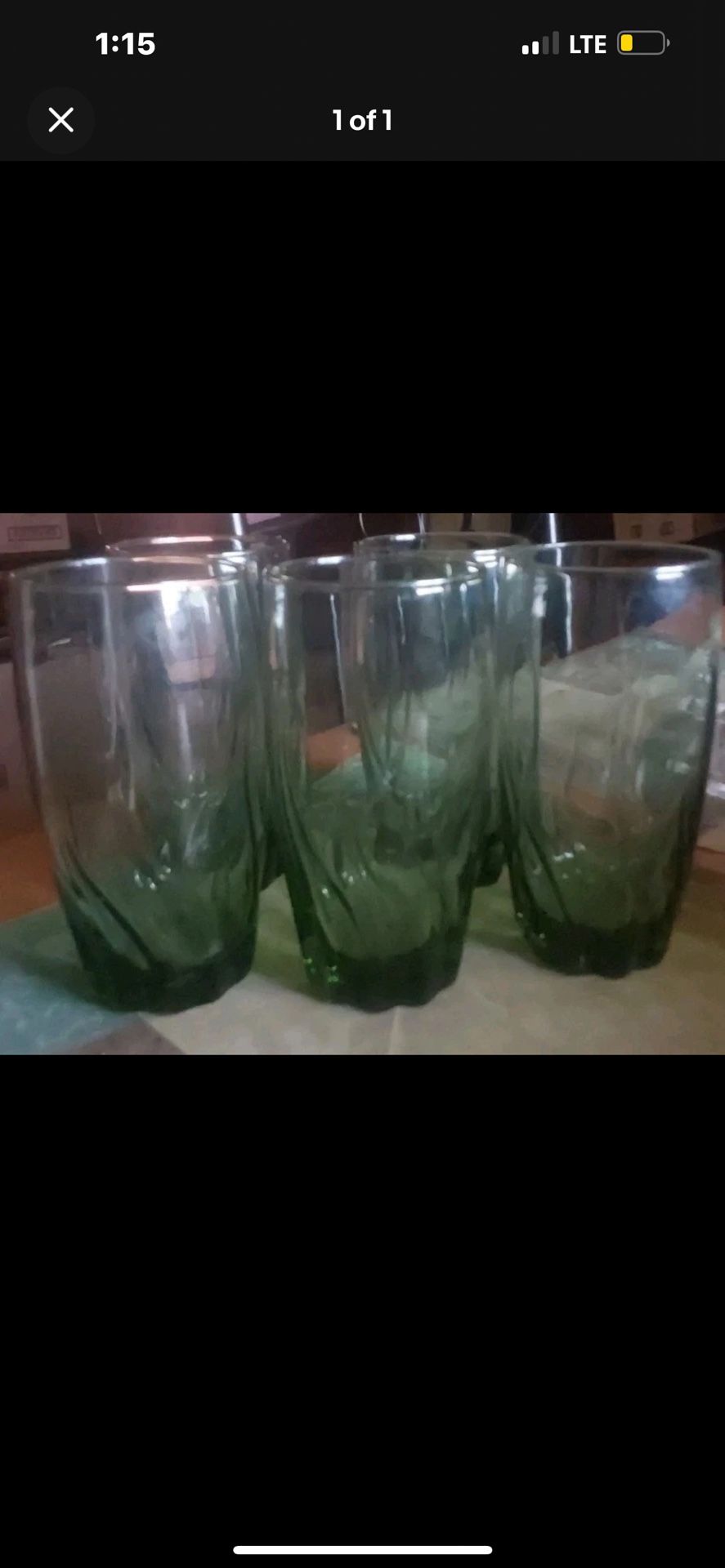 Nice Green Set Of Drinking Glasses