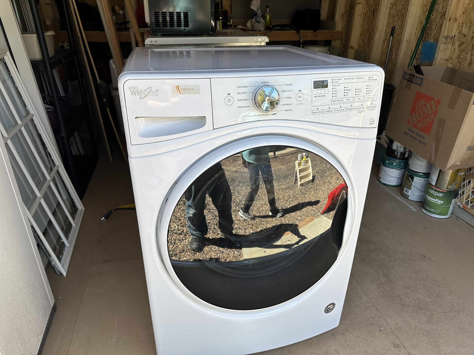 Large Capacity, Whirlpool, Front Loader, Washer, And Dryer