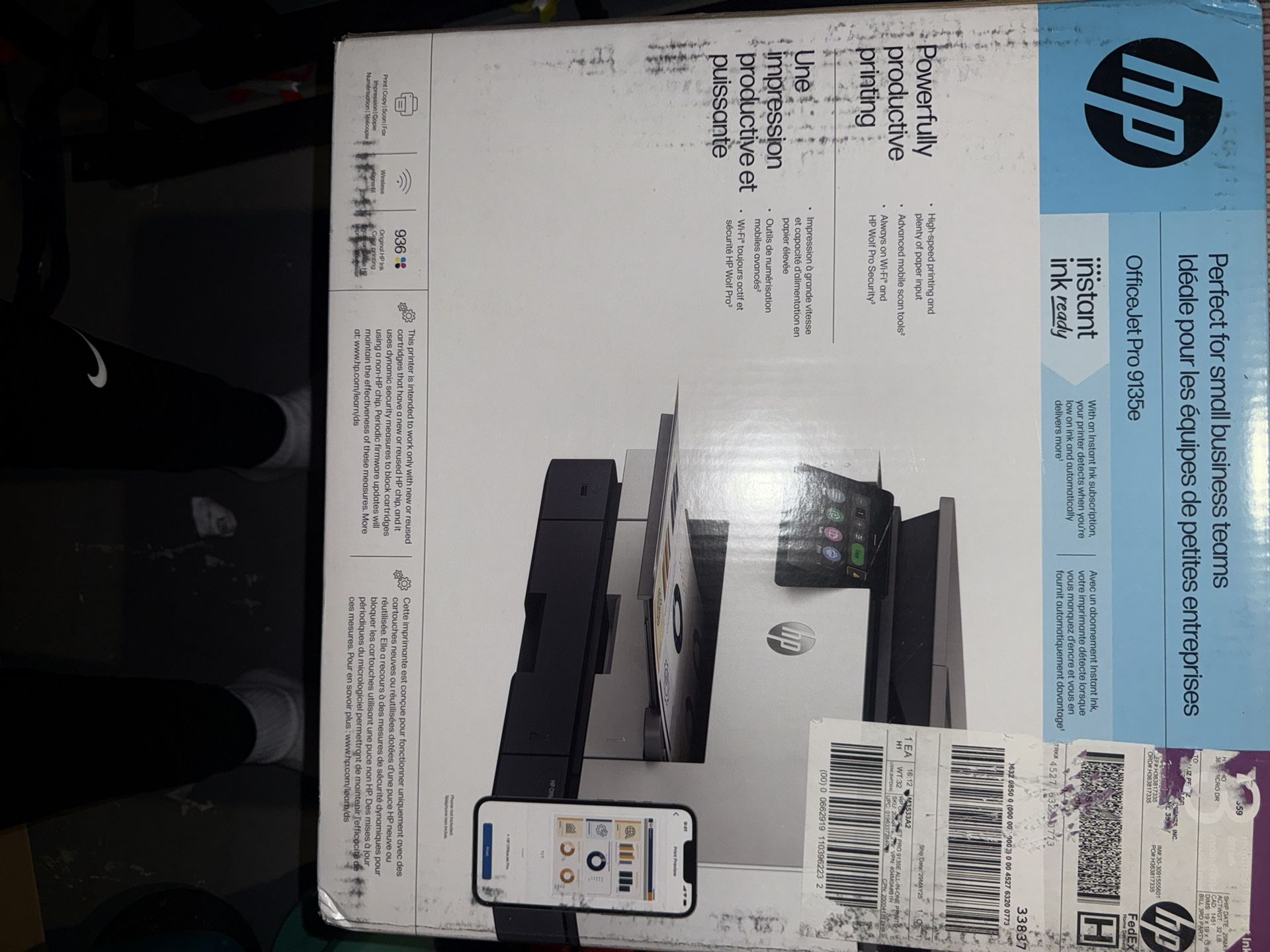 HP OFFICE JET PRO 9135E ALL-IN-ONE PRINTER