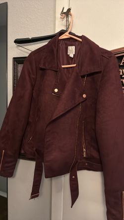 LC Conrad Burundy Biker Jacket