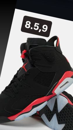 JORDAN 6 INFRARED MEN SIZE 8.5,9