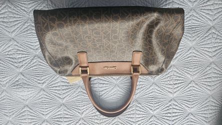 Calvin Klein Signature Monogram Satchel