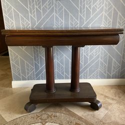 Antique Mahogany Flip Top Game Table