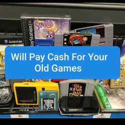 Looking Old Retro Video Games