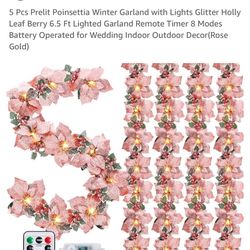 New Rose gold Garland