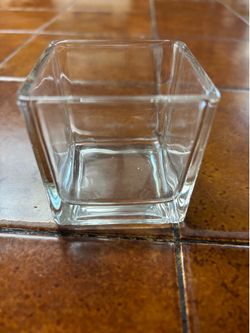 3inch square glass vase set of 45