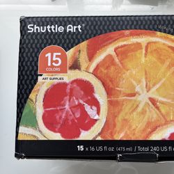 Shuttle Art Acrylic Paint Set of 15 Colors [New] 