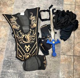 Child's Ninja Costume with Toy Sword