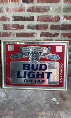 Vintage Bud Light on Tap Sign