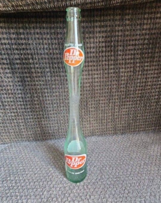 Vintage Stretched Neck Glass Bottle