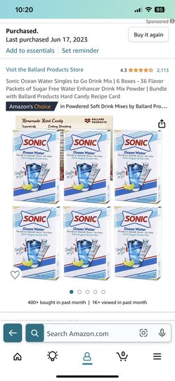 Sonic Ocean Water Packets 