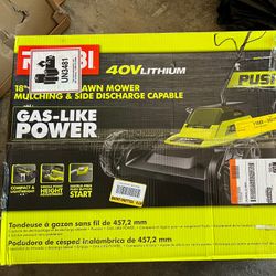 Ryobi 18” Cordless Lawn Mower
