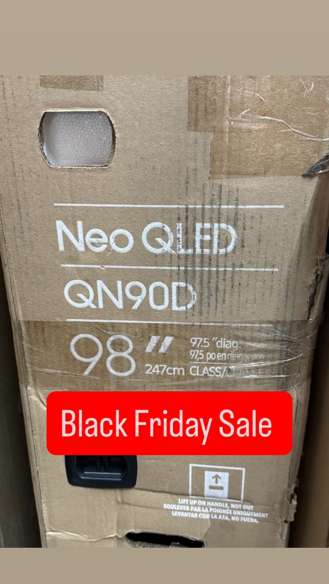 SAMSUNG 98-Inch Class Neo QLED 4K QN90D Series Neo Quantum HDR+, Dolby Atmos, Object Tracking Sound+, Anti-Glare, Gaming Hub, Q-Symphony, Smart TV wit