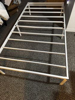 White Twin Bedframe ( Need Gone Asap )