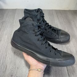 Converse Chuck Taylor All Star Sneakers High Top All Black M3310 Mens Size 12