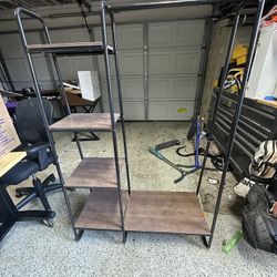 Shelf With Hanger Rack