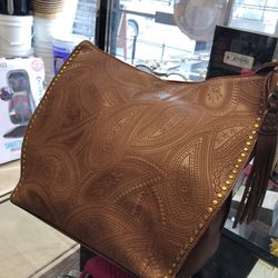 The Sak Silverlake Tote Embossed Leather City Fringe.