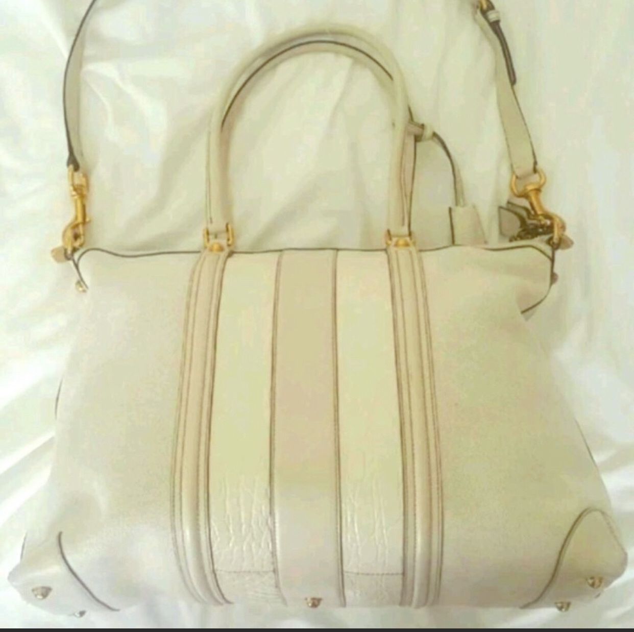 AUTHENTIC GUCCI $4K Ivory GG Monogram Large Tote bag Spring NEW