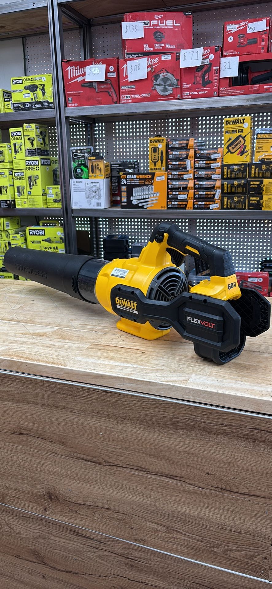 DEWALT FLEXVOLT 60V MAX 125 MPH 600 CFM Brushless Cordless Battery Powered Blower (Tool Only)