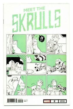 MEET THE SKRULLS #02 (2019) NAO FUJI | CAT MEOW VARIANT | TRADE DRESS 