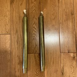 Set Of 2 Brass Candles 
