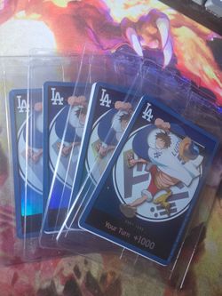 2026 Dodgers One Piece Luffy Promo Card
