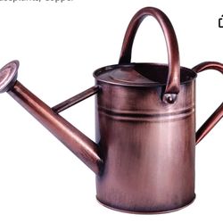 Metal Watering Can For Outdoor Plants 1Gallon Galvanized Steel Watering Can