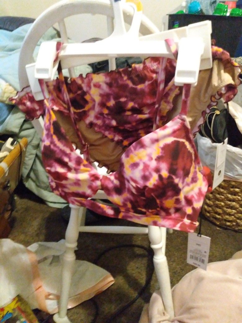 Bikini Bathing Suit Medium Bottoms And 34C Top