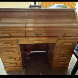 Antique Roll Up Desk 