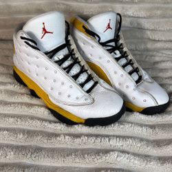 Nike Air Jordan 13 Retro Del Sol Shoes Sneakers Yellow White Black Size Men’s 10