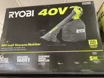 RYOBI 40V Leaf Vacuum/ Mulcher (Tool-Only) $120