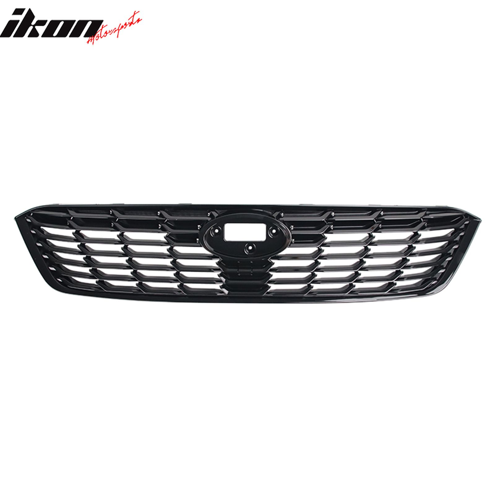 Fits 2020-2023 Subaru Impreza 4DR OE Style Front Bumper Upper Grille Gloss Black ABS
