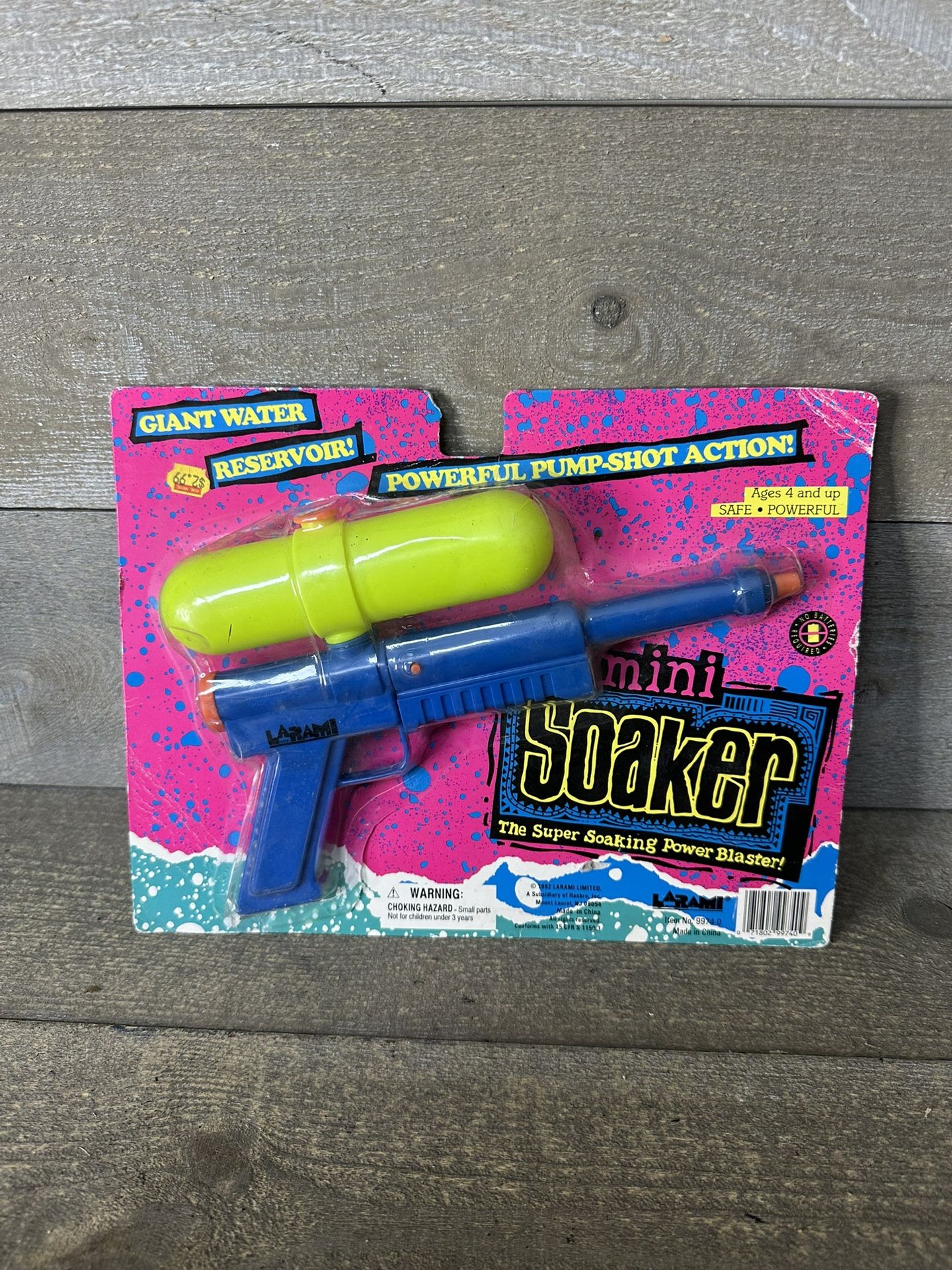 Vintage Larami Mini Soaker Water Gun Mini 1993 New NOS 9974-0 Super